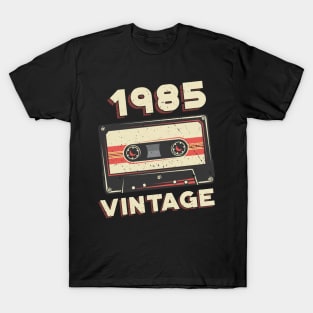 Vintage 1985 Retro Cassette Tape 35th Birthday T-Shirt